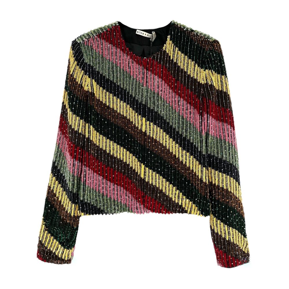 ALICE+OLIVIA Kidman Beaded Jacket S
